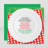 Picnic Outing GRILLEN Party Einladung (Vorne/Hinten)