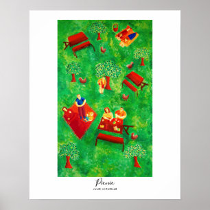 Picnic Painting Poster