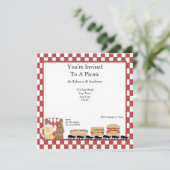 Picnic-Party Einladung (Stehend Vorderseite)