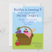 Picnic-Party Einladung (Vorderseite)