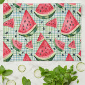 Picnic Patch Watermelon - Wasserfarbene Geschirrtuch (Gefaltet)