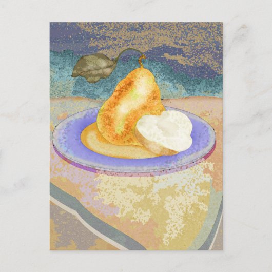 Picnic Pear Postkarte (Vorderseite)