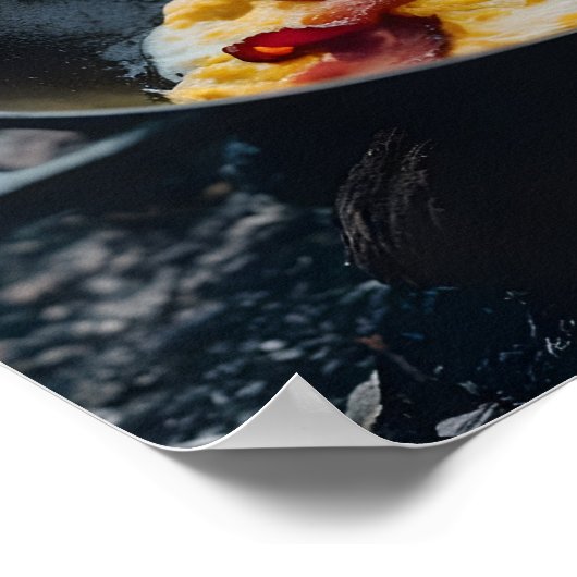 Picnic Perfektion: Bacon und Eier gefriert Poster (Ecke)