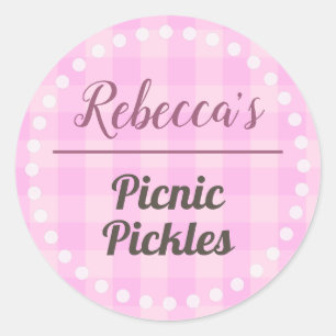 Picnic Pickles Runder Aufkleber