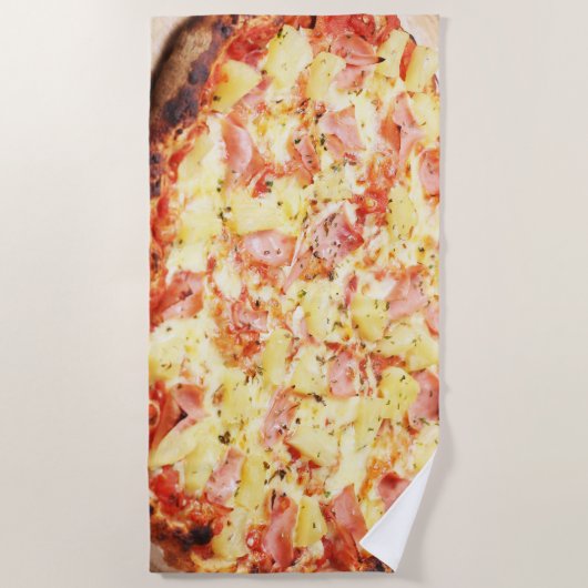 PICNIC PIZZA PATTERN STRANDTUCH (Vorderseite)