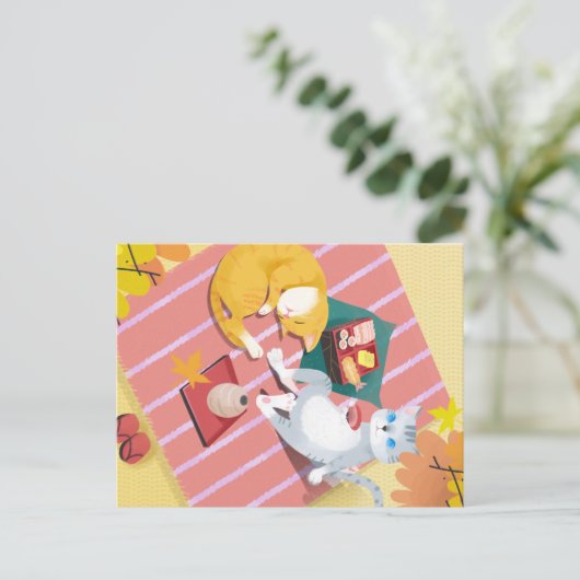 Picnic Postkarte (Stehend Vorderseite)