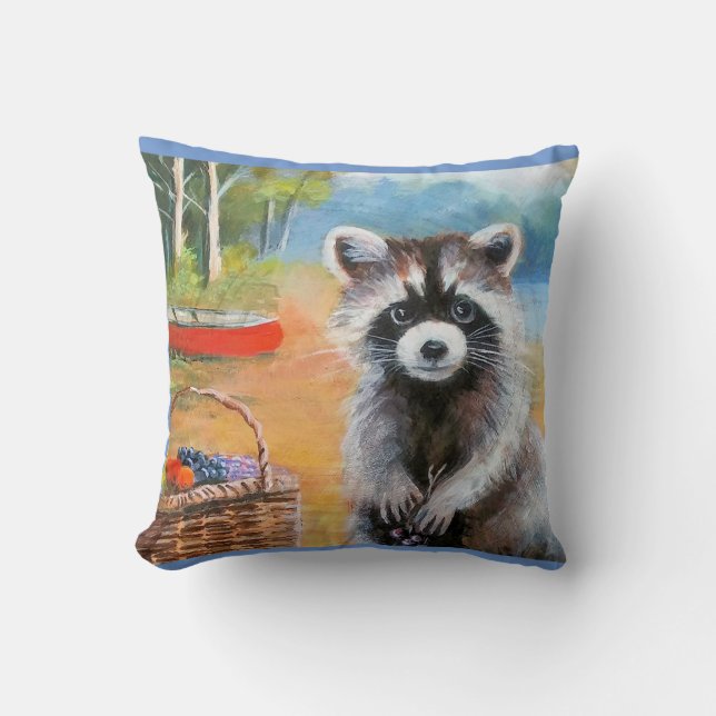 PICNIC RACCOON KISSEN (Vorderseite)