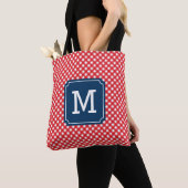 Picnic Red Gingham Personalisiert Name Monogram Tasche (Von Nahem)