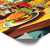 Picnic Retro Comic Poster (Ecke)