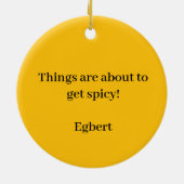 Picnic Style Deviled Egg Keramik Ornament (Hinten)