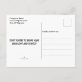 Picnic Summer QR-Code-Vorlage einladen Einladungspostkarte (Rückseite)