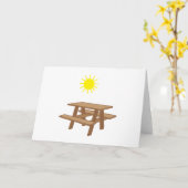 Picnic Table Karte (Gelbe Blume)