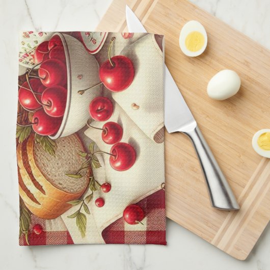 Picnic Table kitchen towel Geschirrtuch (Viertel Falte)