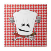 Picnic Table mit Koch Hat mit GRILLEN Tools Fliese (Vorderseite)