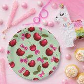 Picnic Tellers - Big Bold Cherries & Bows Pappteller (Party)