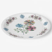 Picnic Tellers - Blume Pappteller (Schrägansicht)