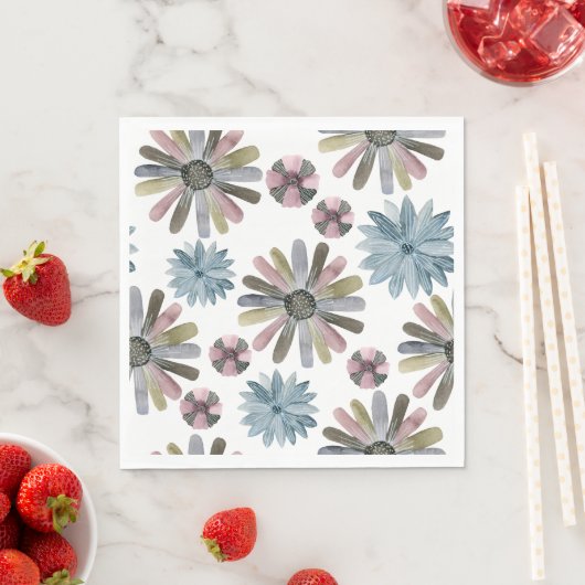 Picnic Tellers - Blume Serviette (Beispiel)