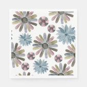 Picnic Tellers - Blume Serviette (Vorderseite)