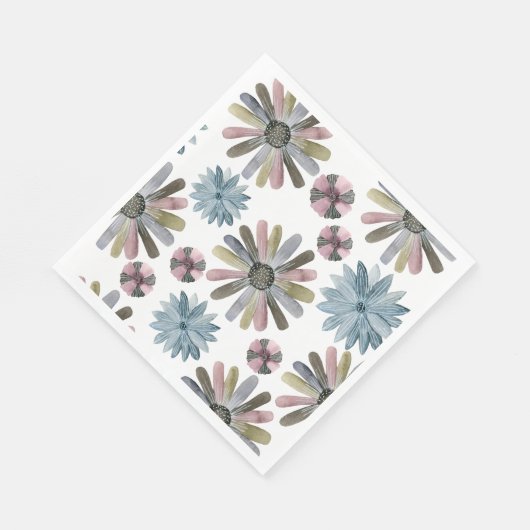 Picnic Tellers - Blume Serviette (Ecke)