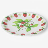 Picnic Tellers - Erdbeeren Pappteller (Schrägansicht)