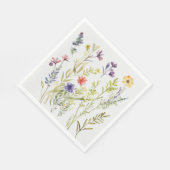 Picnic Tellers - Hübsche Wildblumen Serviette (Ecke)