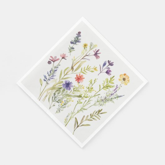 Picnic Tellers - Hübsche Wildblumen Serviette (Ecke)