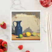 Picnic Tellers - Rustic Jug Italianate Limes Serviette (Beispiel)
