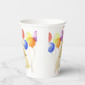Picnic Tellers - Zelte & Balloons Personalisiert Pappbecher (Rechts)
