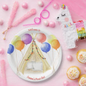 Picnic Tellers - Zelte & Balloons Personalisiert Pappteller (Party)
