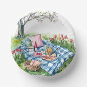 Picnic Themed Paper Bowl Pappteller (Vorderseite)