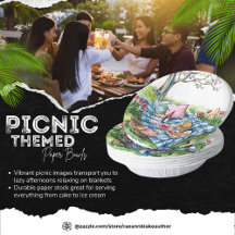 Picnic Themed Paper Bowl