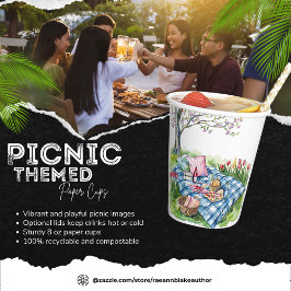 Picnic Themed Paper Cups Pappbecher