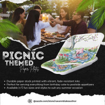 Picnic Themed Paper Plate