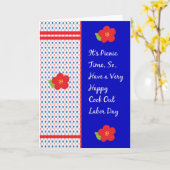 Picnic Time Card für den Arbeitstag Karte (Gelbe Blume)