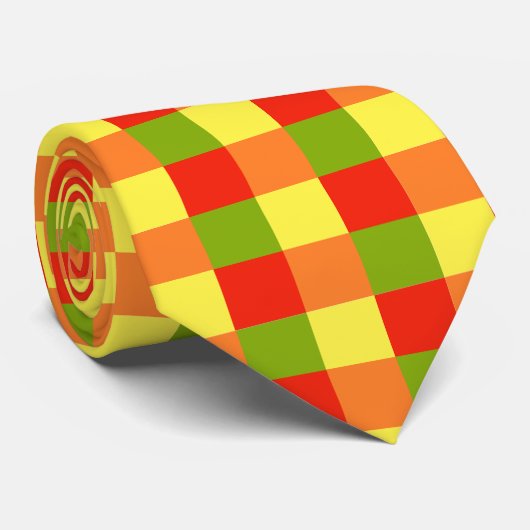 Picnic Time Checked Krawatte (Gerollt)