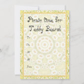 Picnic Time für Teddy Bears! Einladung (Rückseite)