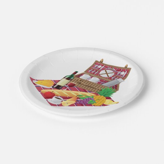 Picnic Time Pappteller (Schrägansicht)