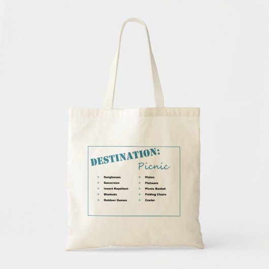 Picnic Tote Bag Tragetasche (Vorne)