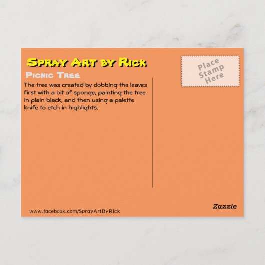 Picnic Tree Postkarte (Rückseite)