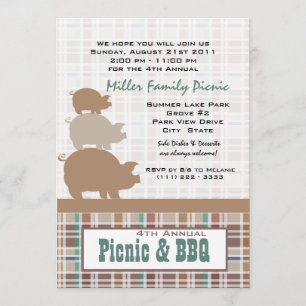 Picnic und GRILLEN Einladung