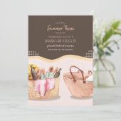 Picnic Vibes Einladung (Stehend Vorderseite)