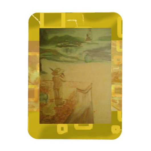 Picnic von der Strandpromenade Magnet (Vertikal)
