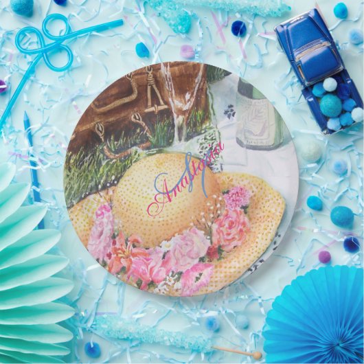 PICNIC-VORSCHLAG MONOGRAMM-PARTY PAPPTELLER (Party)