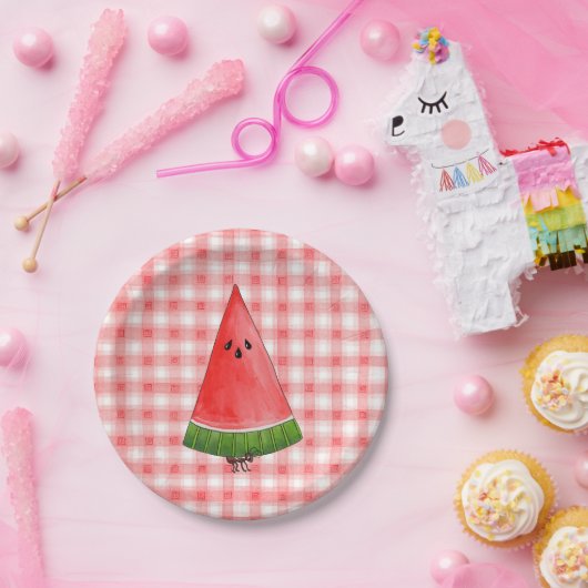 Picnic Watermelon Pappteller (Party)