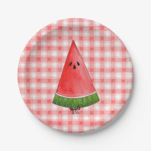 Picnic Watermelon Pappteller
