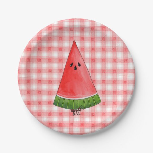 Picnic Watermelon Pappteller (Vorderseite)