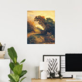 Picnickers und Donkeys, Joseph Paul Fine Art Poster (Heimbüro)