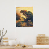 Picnickers und Donkeys, Joseph Paul Fine Art Poster (Küche)