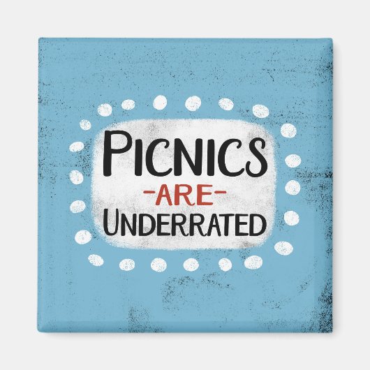 Picnics werden als Kühlschrank Magnet unterbewerte (Vorne)