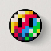 Pico-8 Regenbogen-Schleiftaste Button (Vorderseite)